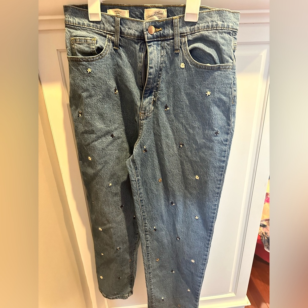 COPY - Universal Thread Straight Leg Embroidered Jeans size 10